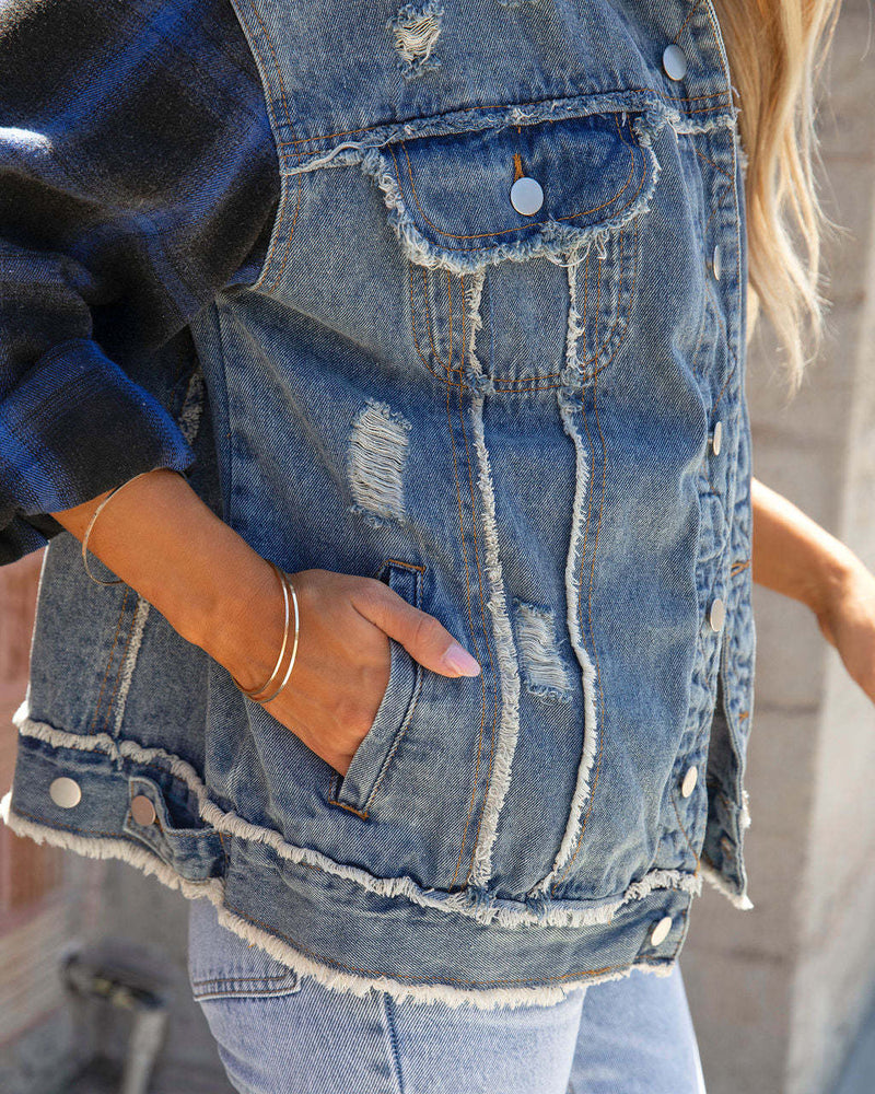Long Sleeve Lapel Denim Coats GYAN 616