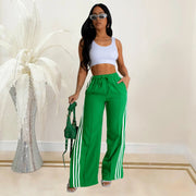 Stripe Patchwork Solid Sport Pants BY 6960