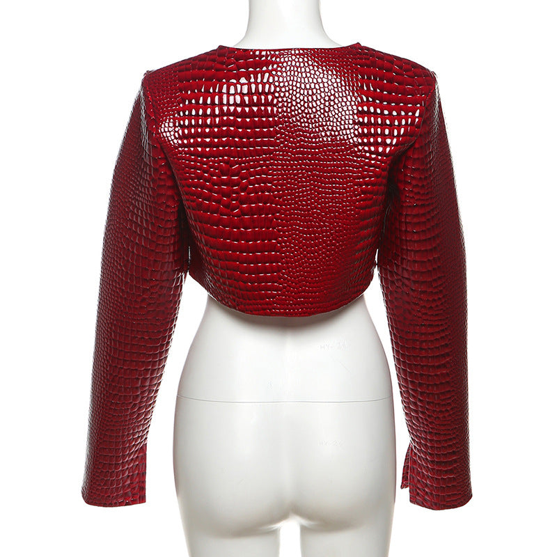 Solid Color Long Sleeve Solid Coats XEF K24C53507