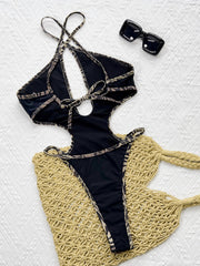 Sexy Backless Halterneck One Piece Swimsuit CSYZ G360FY