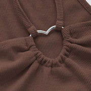 Solid Color Sling Short Vest Tops GYSQ CVDH0320