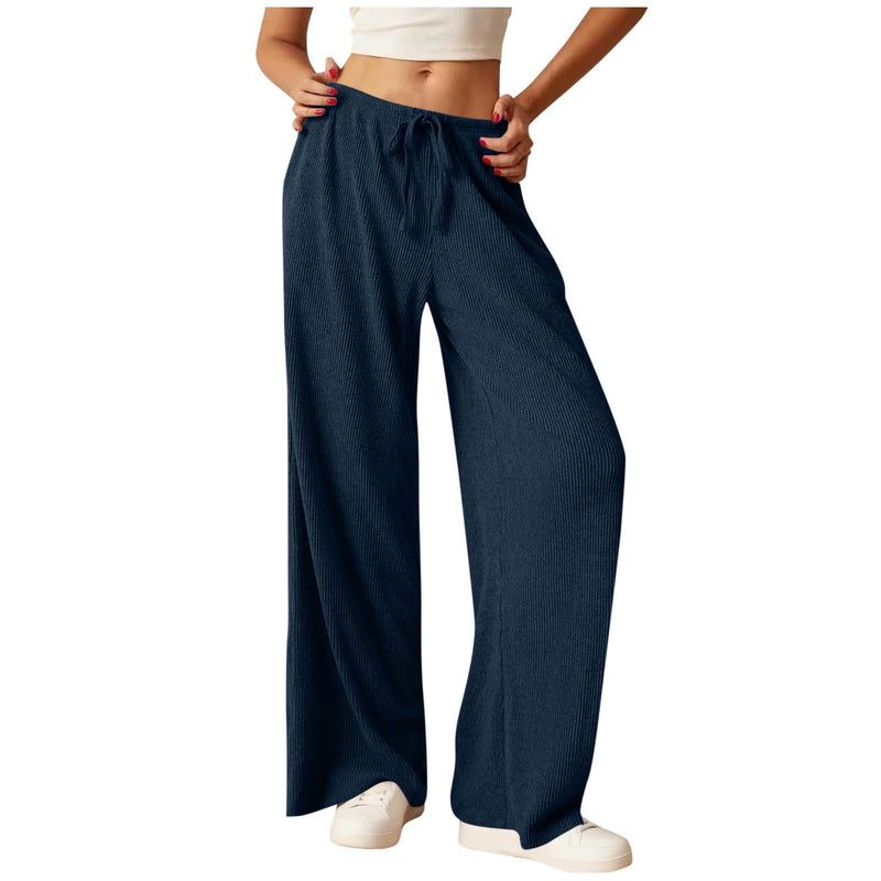 Loose Solid Color Wide Leg Pants GYZY 6687