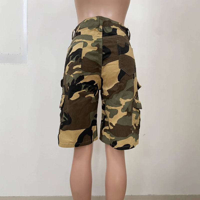 Loose Casual Camouflage Print Shorts LSD 2822