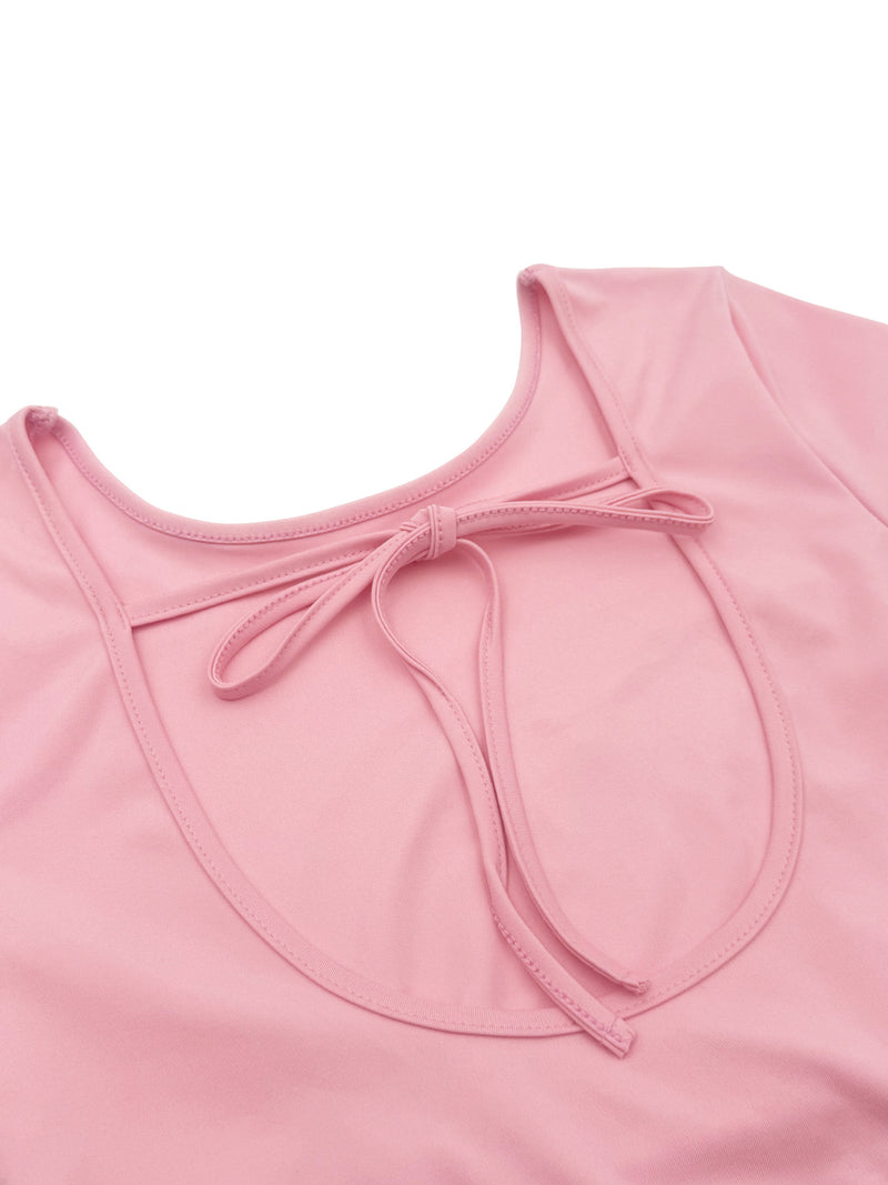 Solid Color Backless Yoga Romper YH 9024