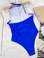Sexy Solid Color Steel Prop One Piece Swimsuit CSYZ 719Q