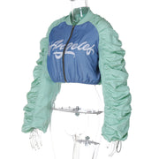 Stylish Letter Print Coat BLG C4716984A