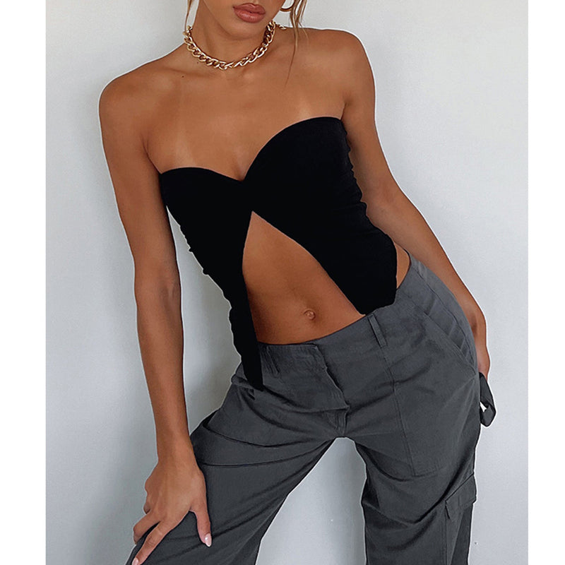Fashion Sexy Solid Color Tube Top ASL 6633