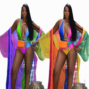 Sexy Swimsuits One Piece Swimwear Long Cloak BN 9113