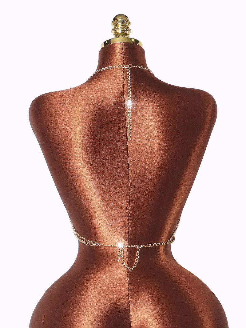 Starfish Sequin Rhinestone Chain Tank Top GZYY B27442