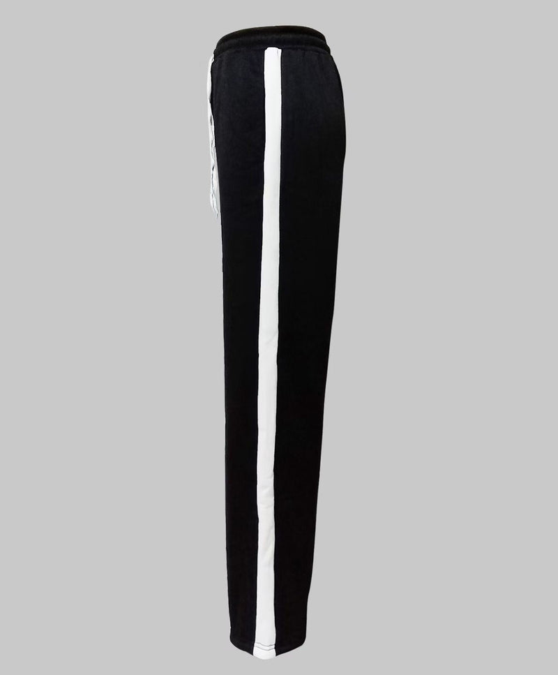 Patchwork Casual Padded Sport Pants MIL 134