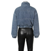 Fashion Multi Pocket Denim Cotton Jacket Coat ZSD 0638