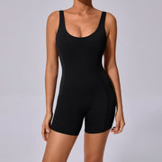 Sleeveless Solid Color Sport Romper GQSA 18293