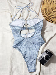 Sexy Halterneck Backless One Piece Swimsuit CSYZ TM17RY