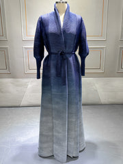 Gradient Color Print Long Coat GZRF KH 0100