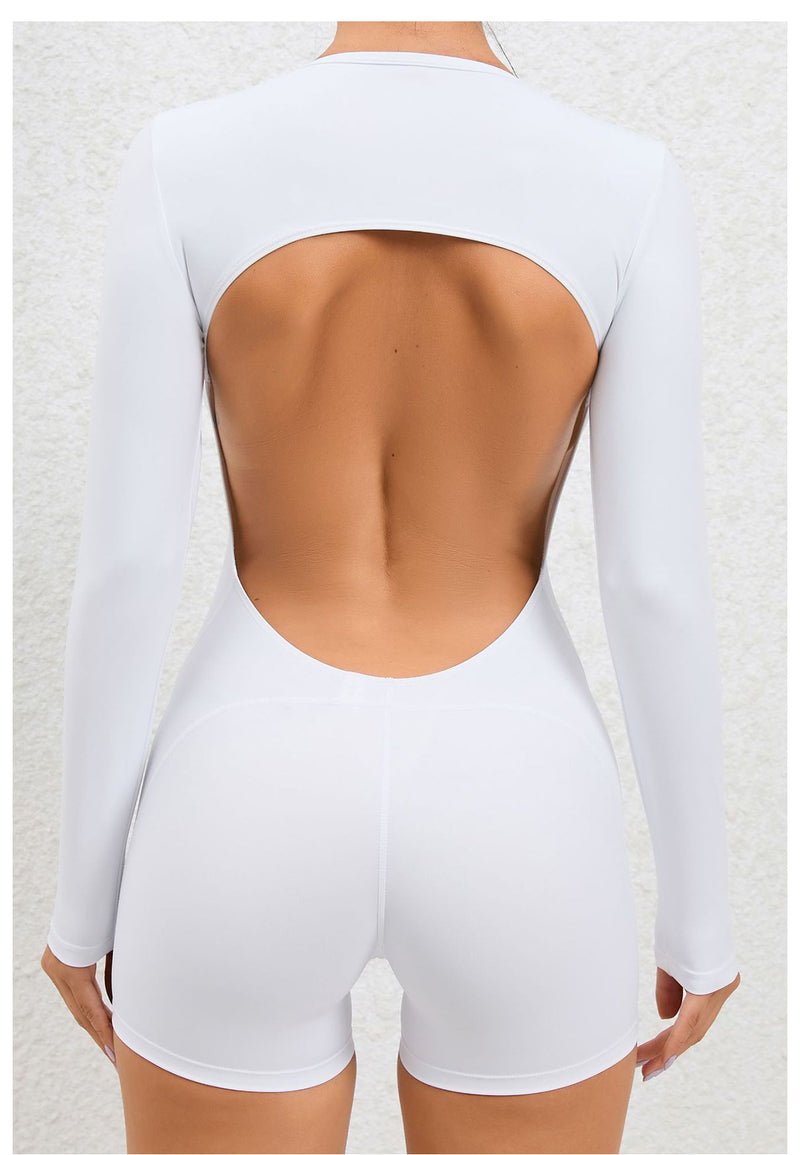 Long Sleeve Solid Color Sport Rpmper GQSA DV509