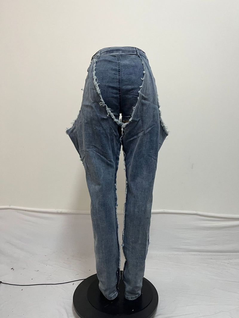 Plus Size Fashion Personalised Jeans QYXZ 9174