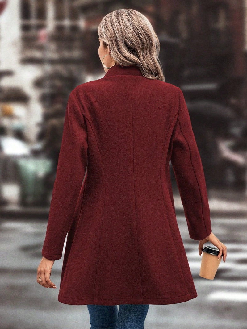Solid Color Lapel Neck Coats GYXN 72231