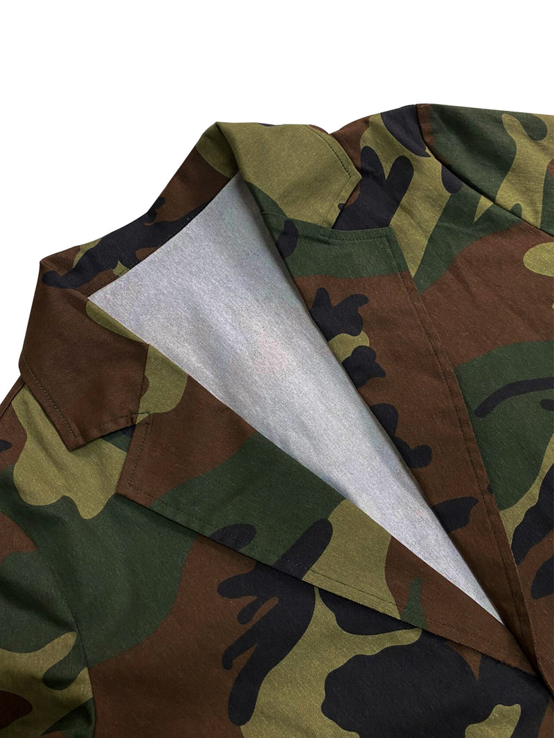 Long Sleeve Camouflage Long Coat LSD 2207
