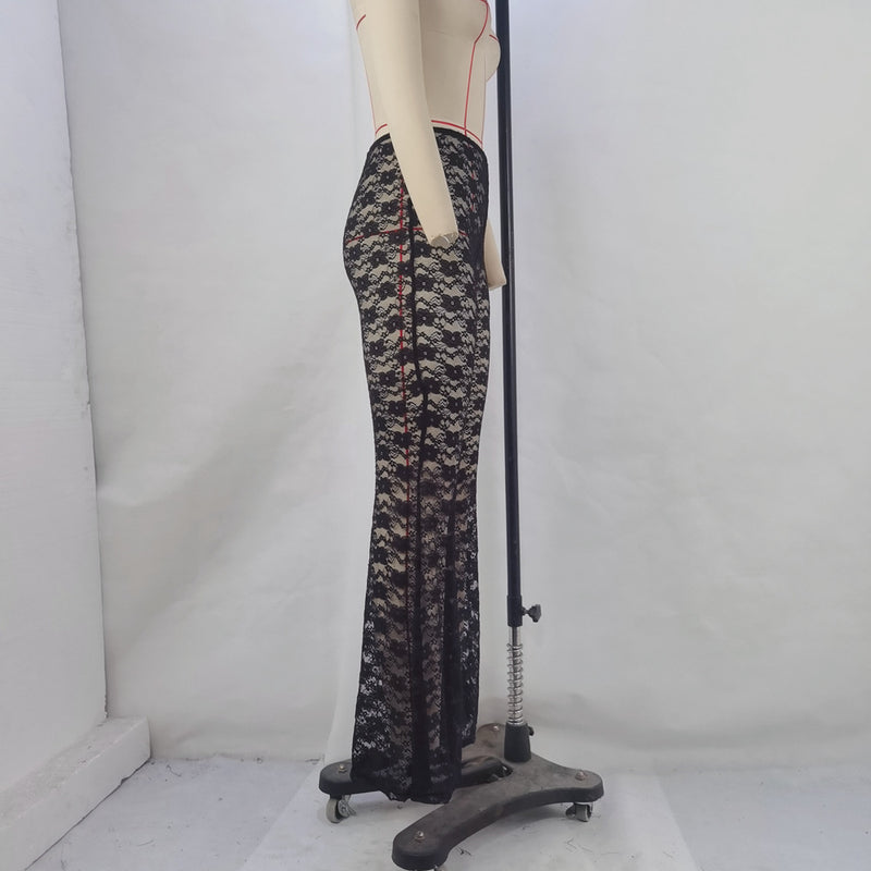 Small Floral Lace See through Pants GPBY 15212