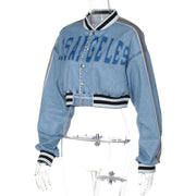 Stylish Short Long Sleeve Jacket BLG C4717014A