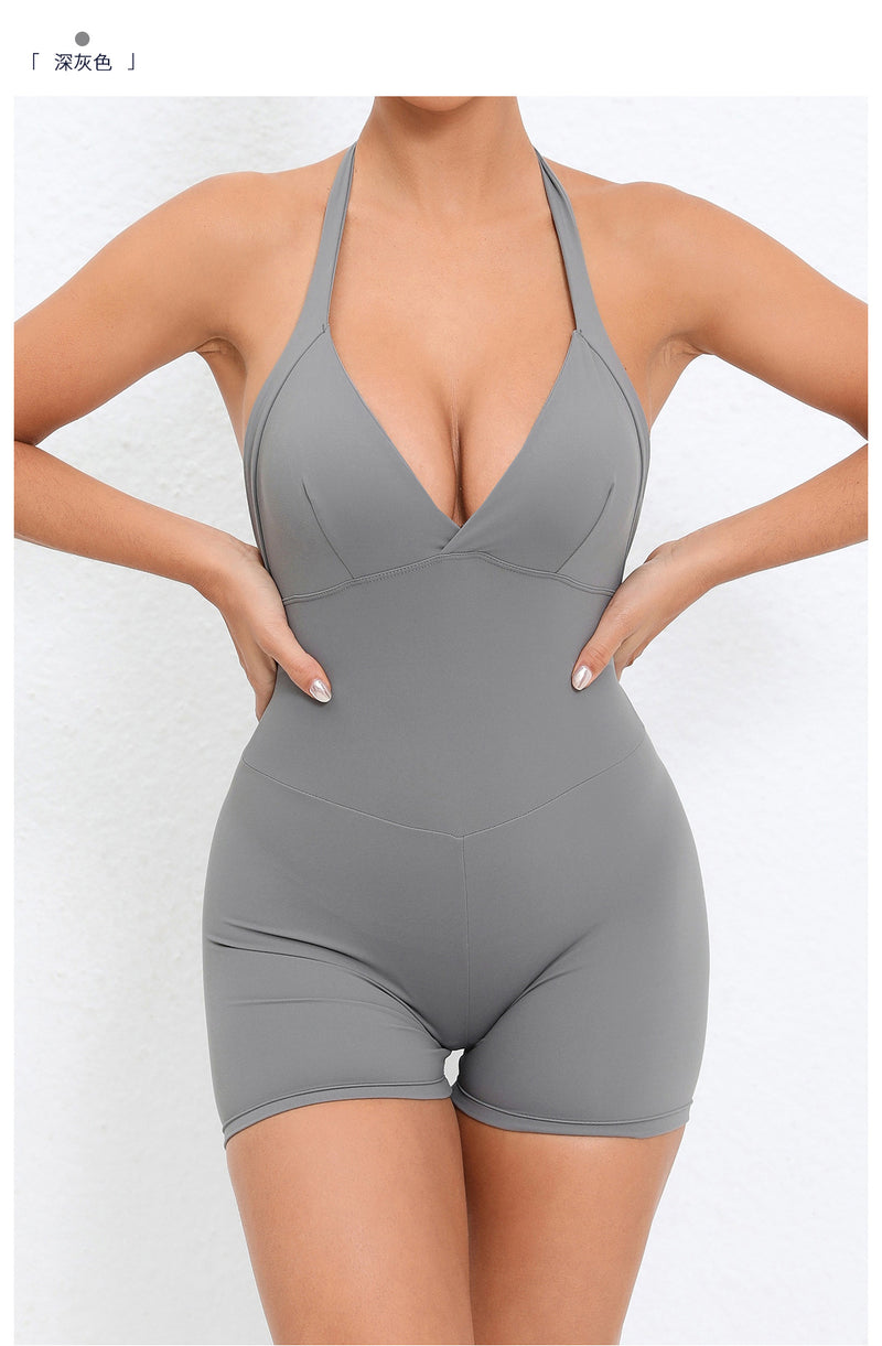 Casual Sport Backless Sport Romper GQSA 1105