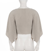 Bat Sleeve Solid Color T Shirt GPKJ MR48235