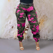 Camouflage Print High Waist Pants GSMJ 8025
