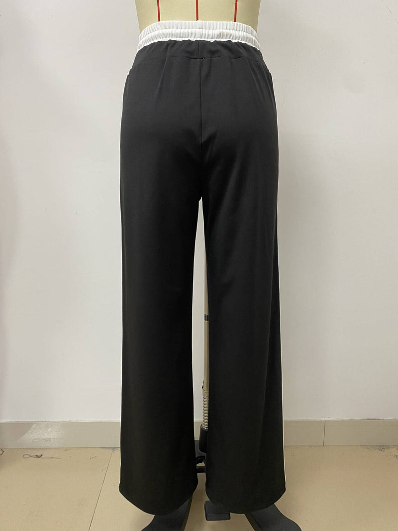 Casual Patchwork Slim Straight Pants LSD 2330