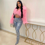 Sexy Faux Fur Short Coat ZSD 0651