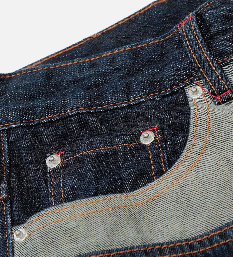 Plus Size Button front Color Block Patchwork Jeans GYLN 4697