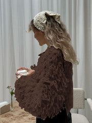 Knits Tassel Long Sleeve Button Coats GQNF F00121CM