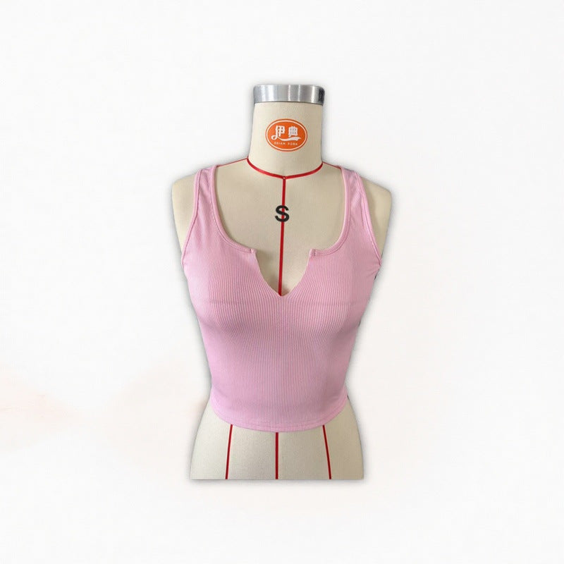 Sleeveless Solid Color Tank Tops GYZY 9010