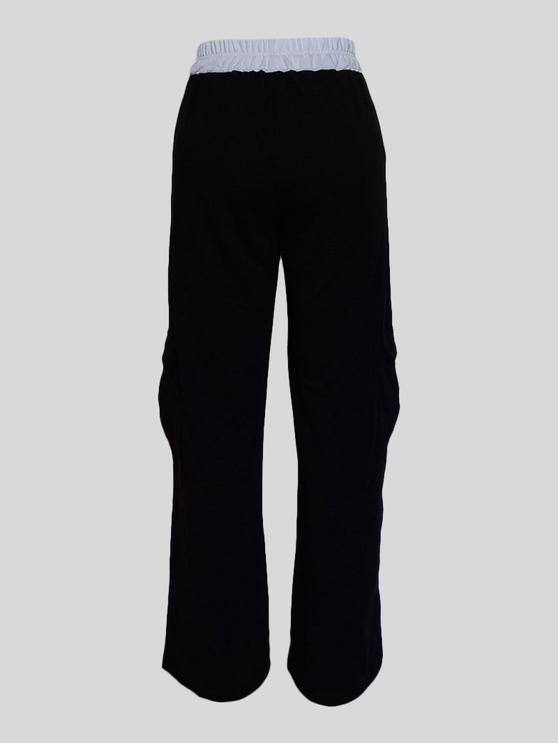 Casual Spliced Sport Straight Leg Pants MIL 065