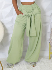 Solid Color Loose Casual Pants YH 5343