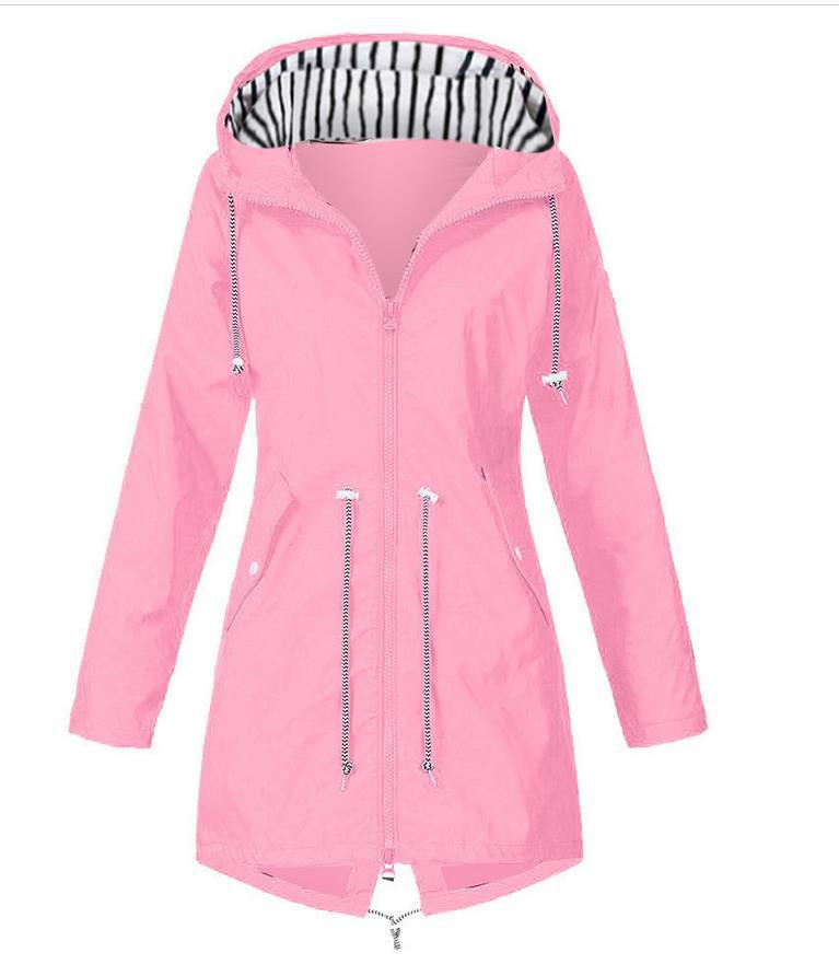 Plus Size Zipper Hooded Mountaineering Jacket GOFY NCFY 16