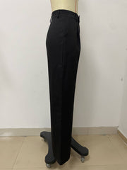 Solid Color Loose Straight Pants LSD 2314