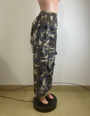 Casual Camouflage Print Loose Pants QODY 6065