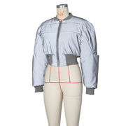 Long Sleeve Zipper Warm Casual Padded Cotton Jacket ZSD 0603