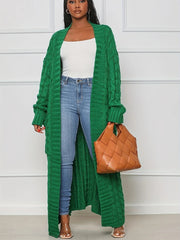 Solid Color Long Sleeve Thicken Sweater Coats OD 7007
