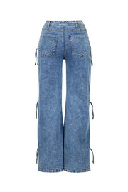 Hollow Out Holes Loose Jeans GXHF M81011