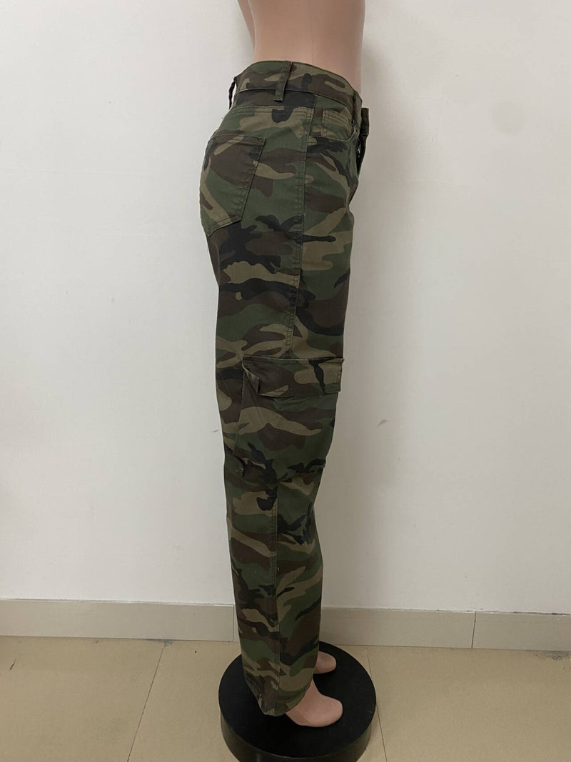 Camouflage Printed Loose Straight Pants LSD 2612