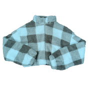 Plush Plaid Fashion Long Sleeve Jacket MEM 88515