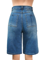 Fashion Washed Loose Denim Short SH 391569