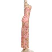 Sexy Print Sling Maxi Dress XEF K6D09965A