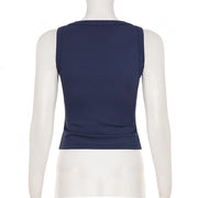 Solid Color Sleeveless Tank Tops GPKJ MR48196