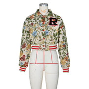 Fashion Print Long Sleeve Short Jackets ZSD 0722