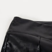 Solid Color Micro Flare Split Pants GAXB A246PT