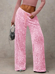 Casual sequined Drawstring Pants GXRF QC160