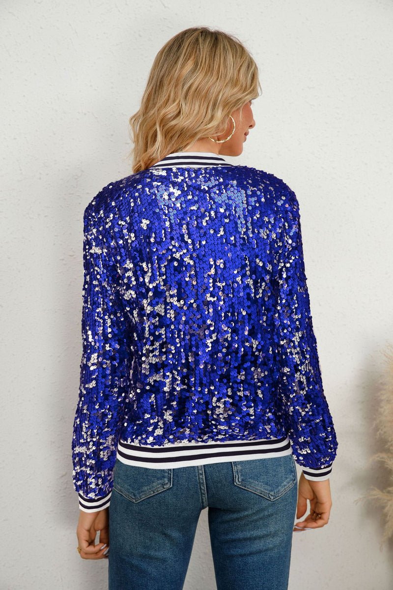 Sequin Long Sleeve Coats GYLY 9381