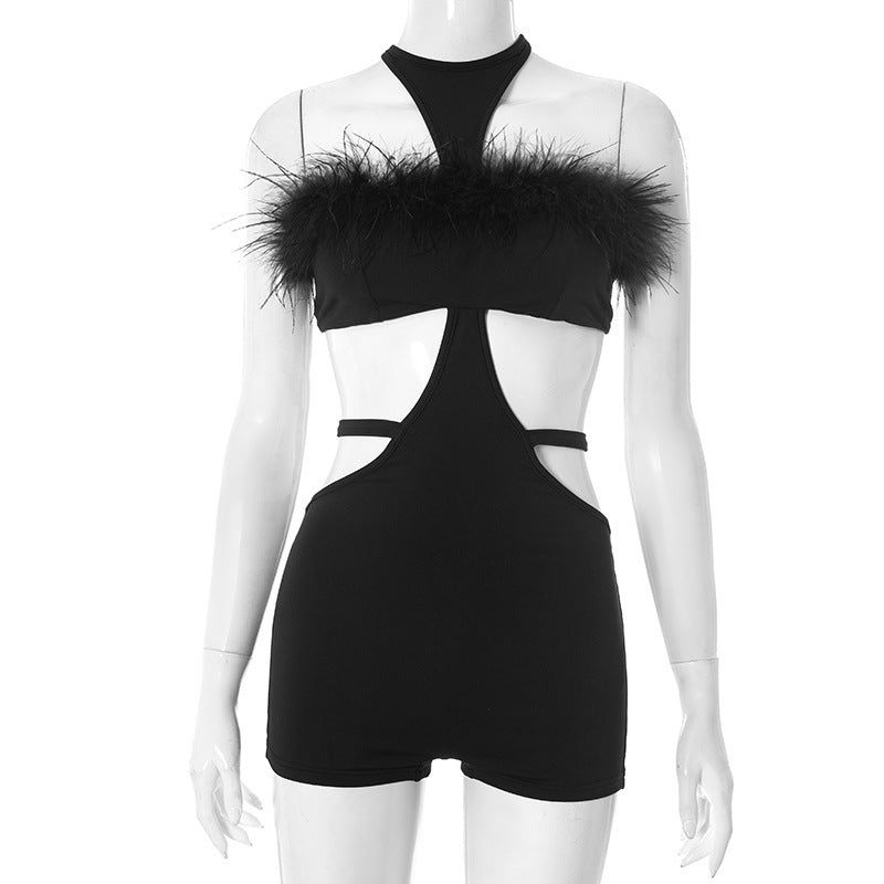 Sexy Backless Tie Up Rompers GSBD D25RP285